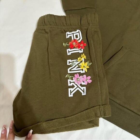 PINK Victoria secret hoodie and short set - Picture 3 of 7